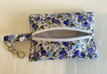 Zipped Handmade Pouch Keys Coins Doggy Treats with lobster claw clasp