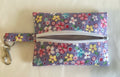 Zipped Handmade Pouch Keys Coins Doggy Treats with lobster claw clasp