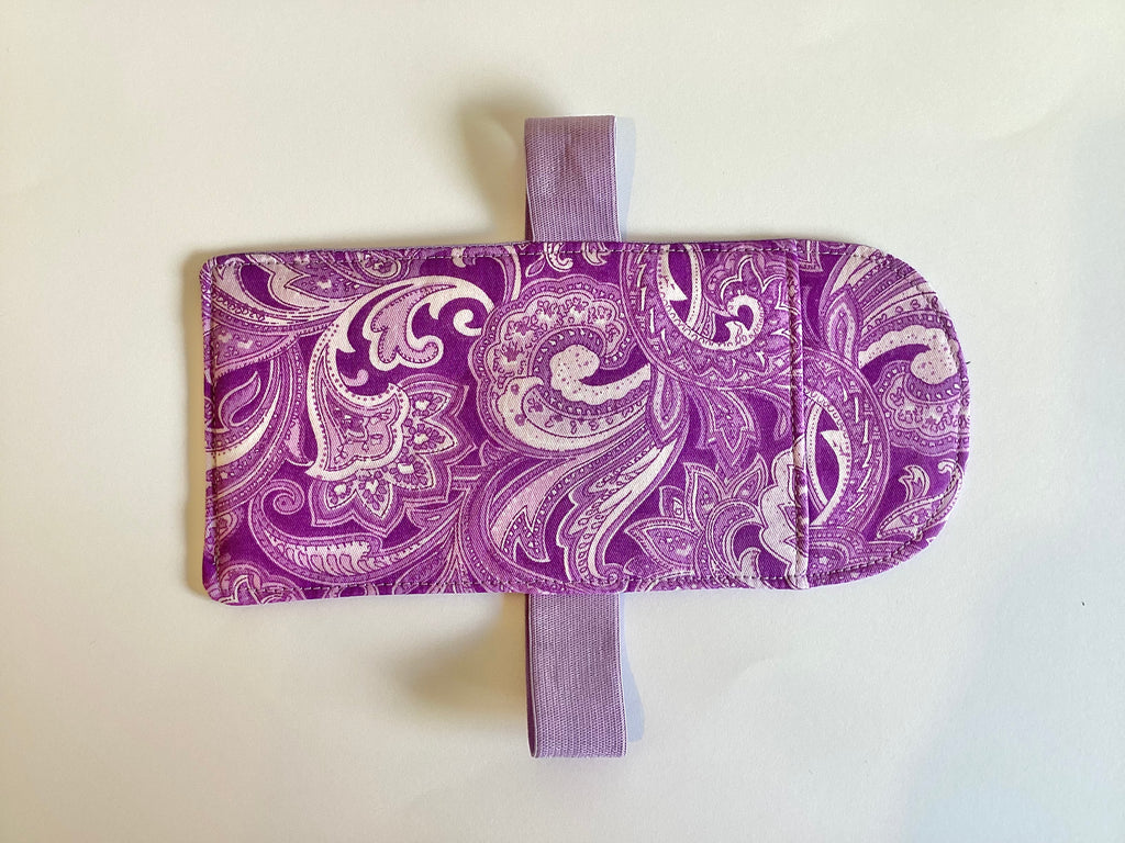 Car Visor Handmade Sun Glasses Case In Light Purple