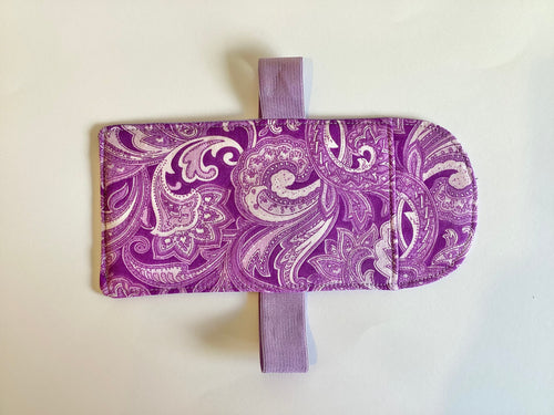 Car Visor Handmade Sun Glasses Case In Light Purple