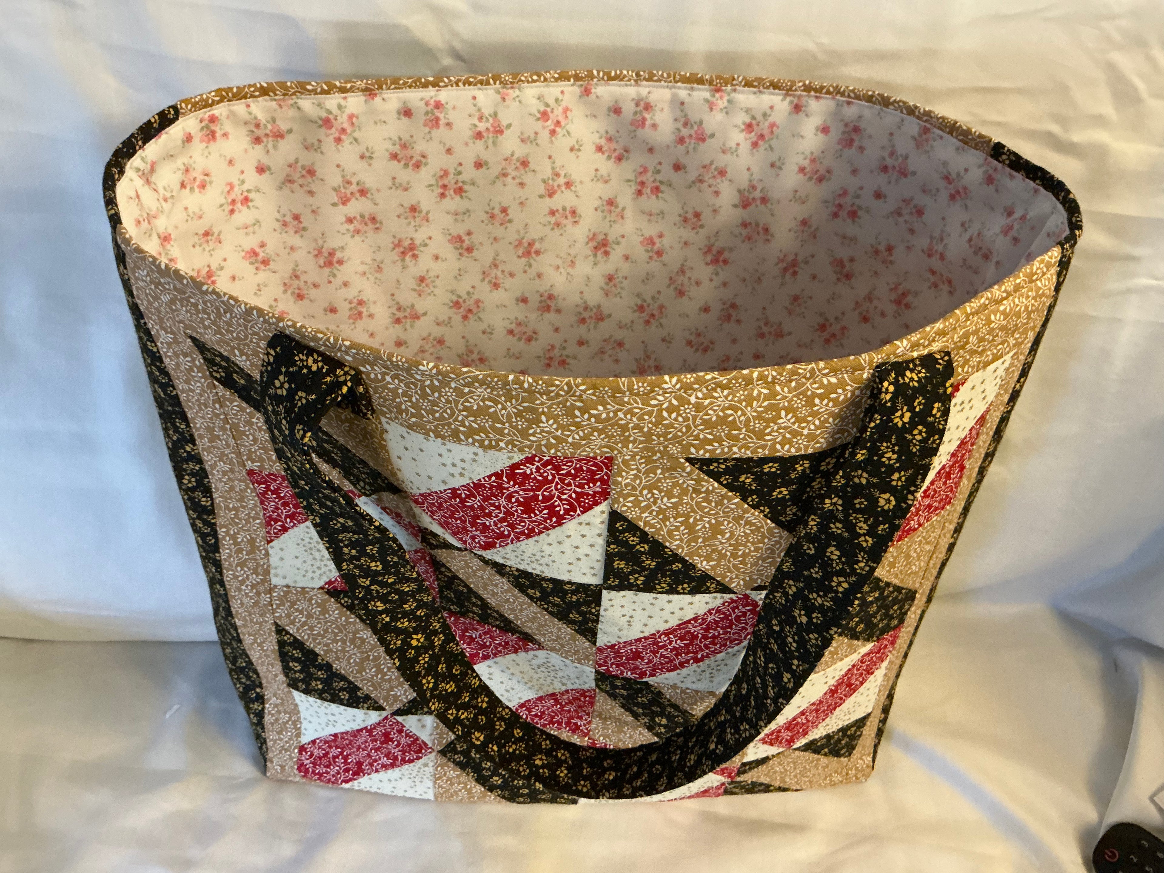 Large Quilted Patchwork Cross Tote Bag