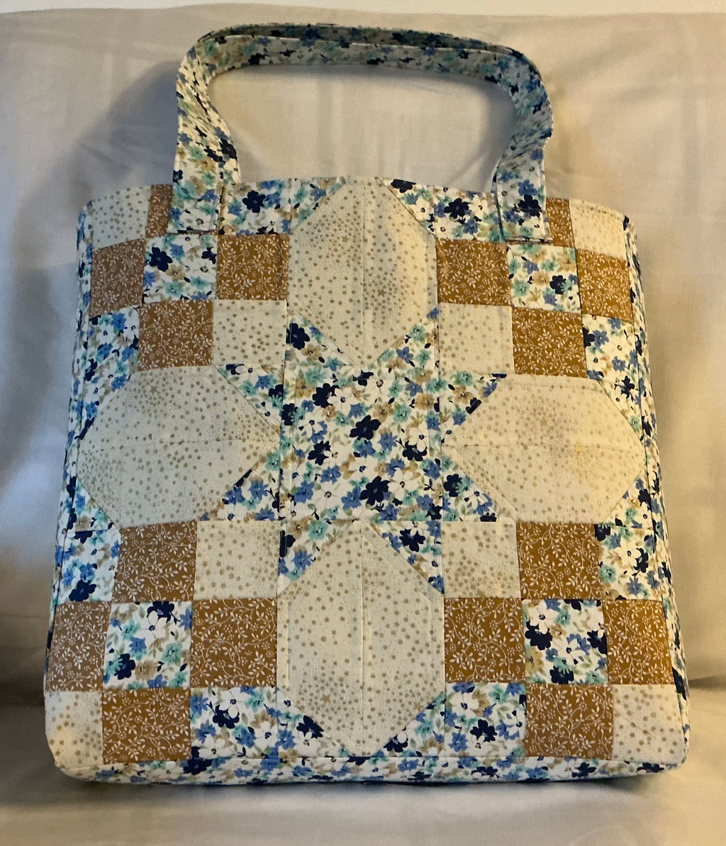 Large  Quilted Patchwork Tote Bag