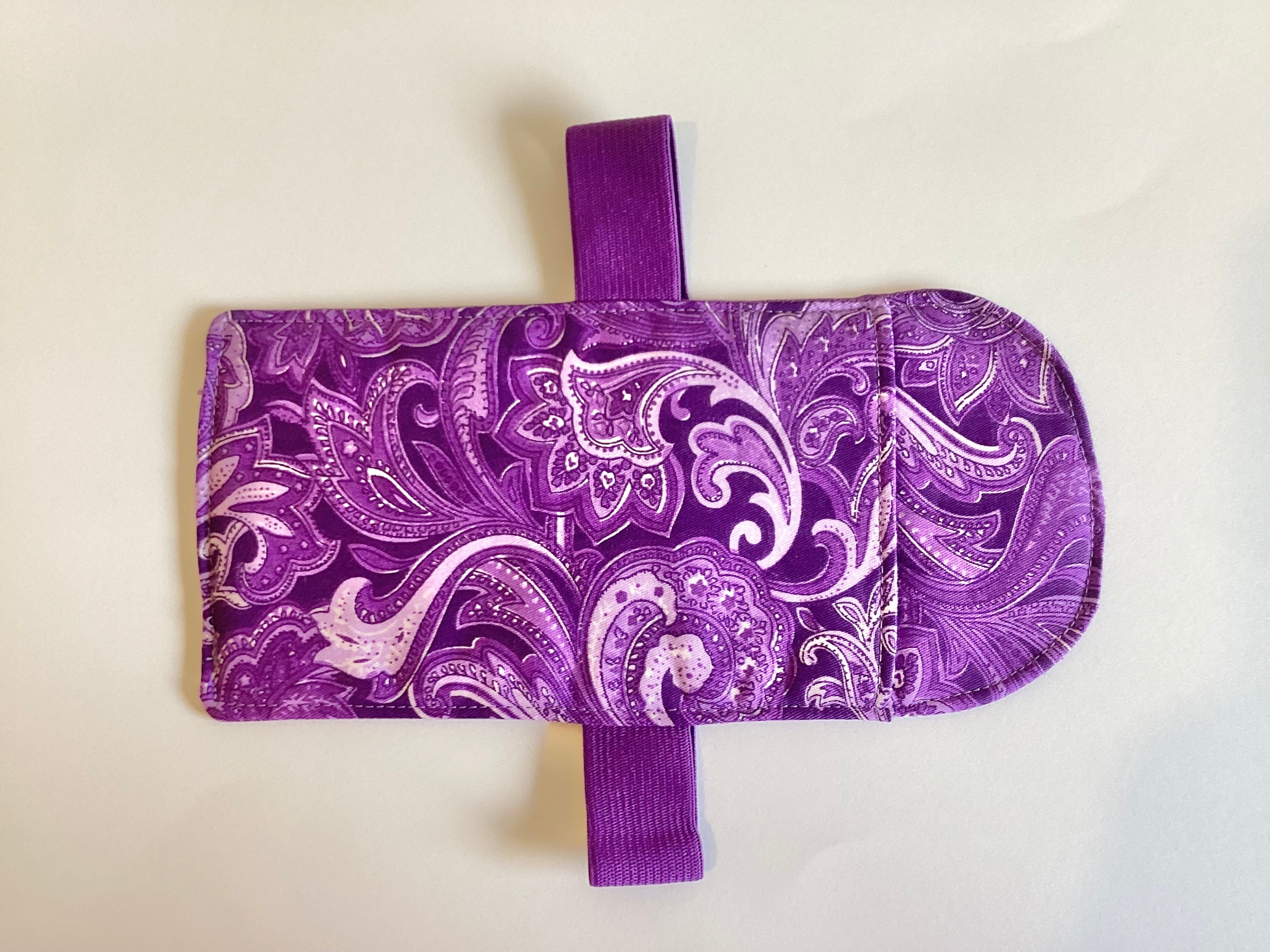 Car Visor Handmade Sun Glasses Case Dark Purple