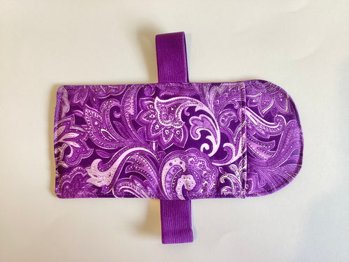 Car Visor Handmade Sun Glasses Case Dark Purple