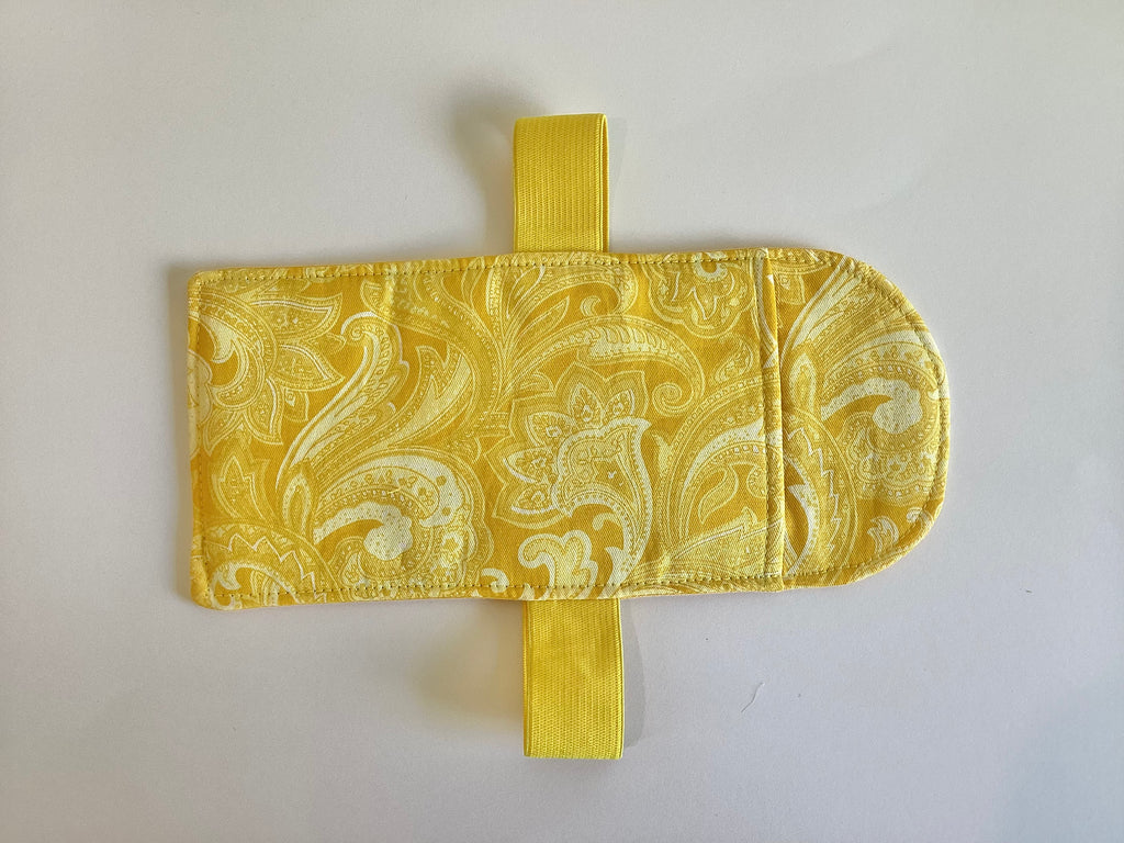 Car Visor Handmade Sun Glasses Case Yellow
