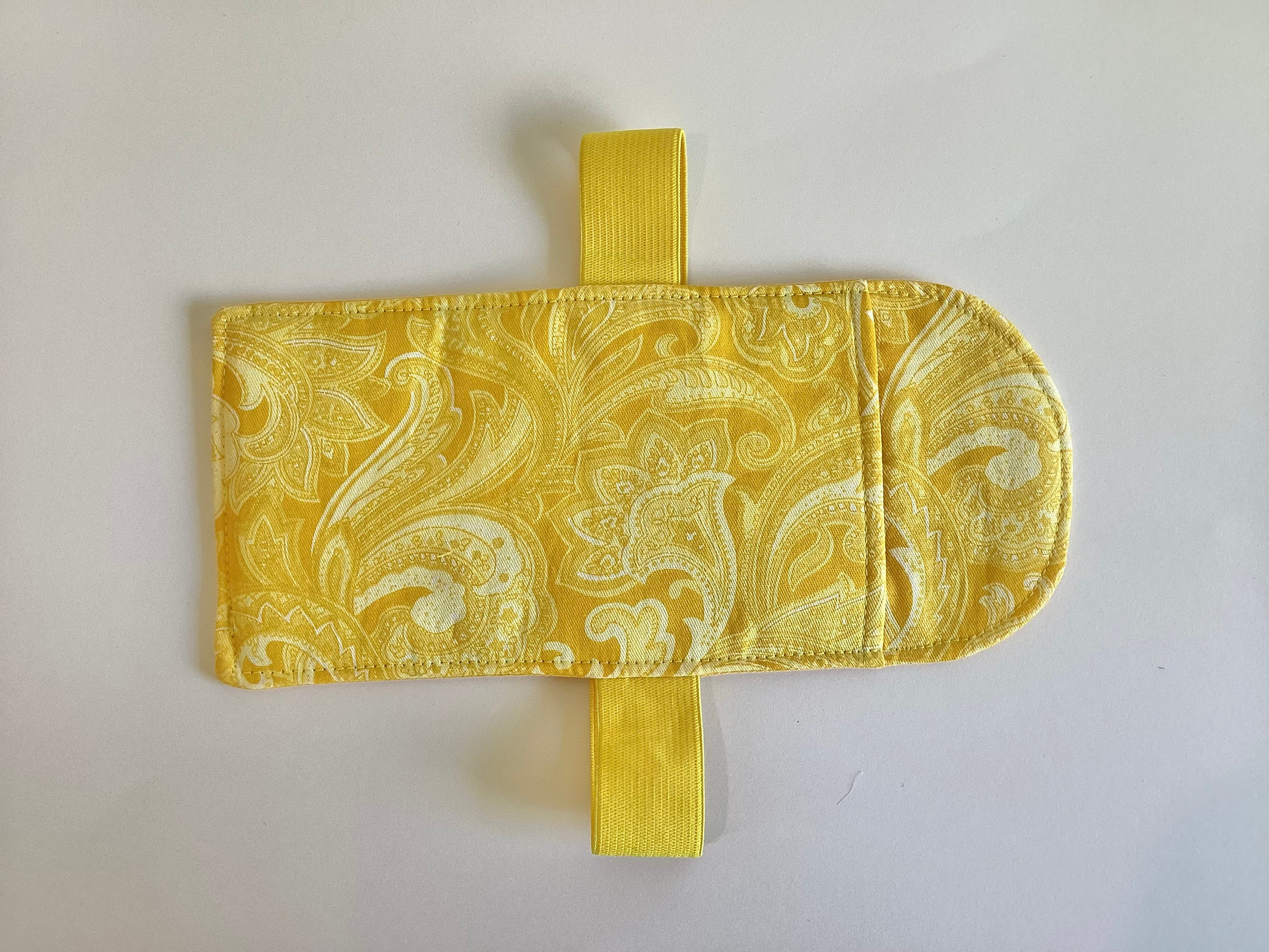 Car Visor Handmade Sun Glasses Case Yellow